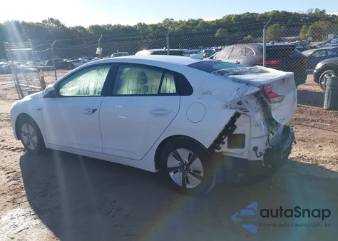 2019 Hyundai Ioniq Hybrid Blue из США, поврежденный, VIN KMHC65LC2KU170947